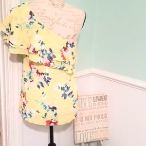 Rose + Olive Floral Off the Shoulder Top